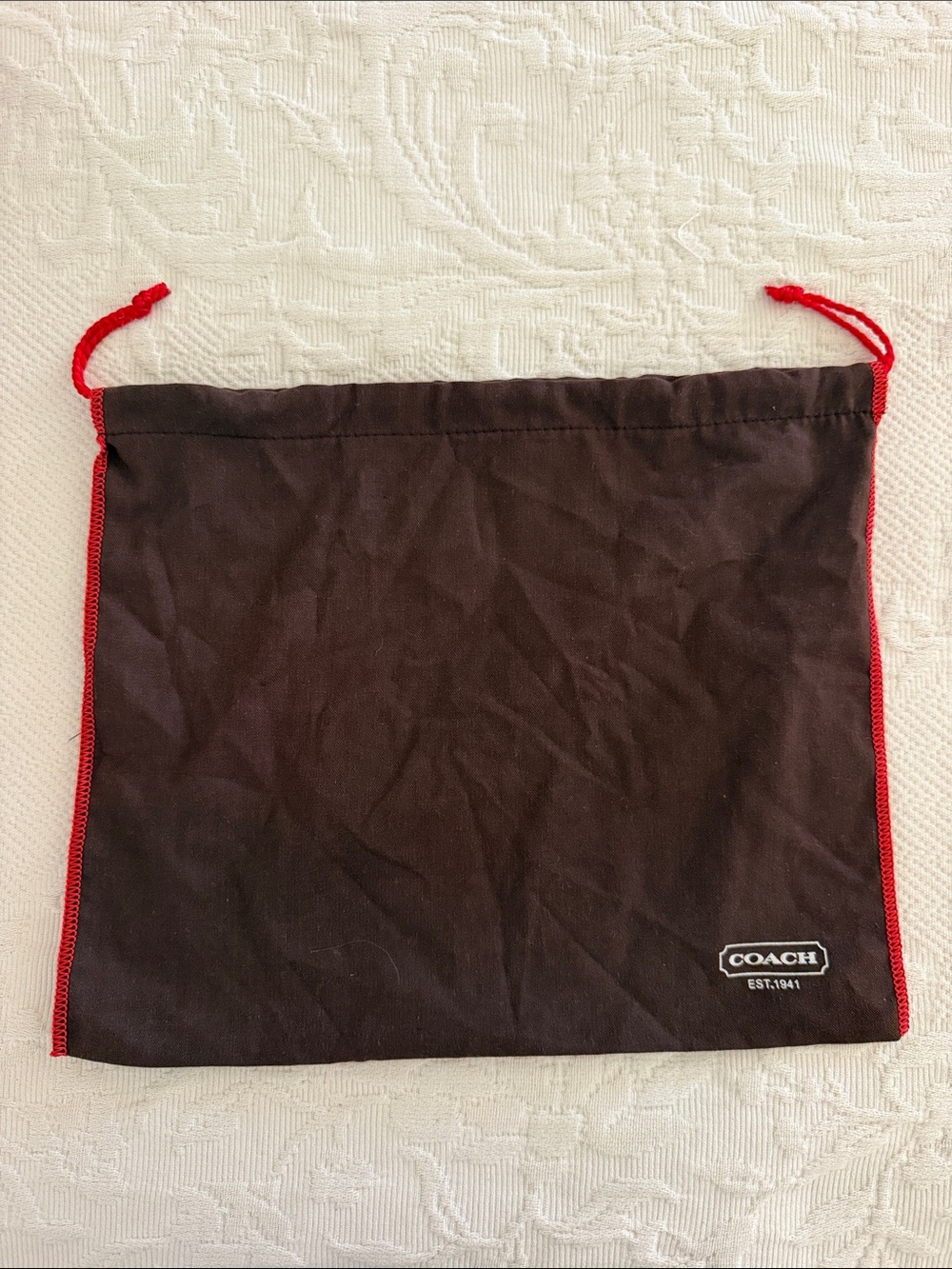 Coach Brown Drawstring Dust Bag